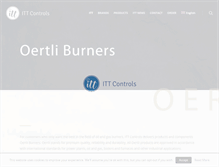 Tablet Screenshot of oertli-burners.com